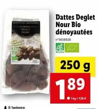 Lidl Dattes offre
