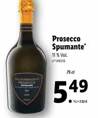 Lidl Prosecco offre