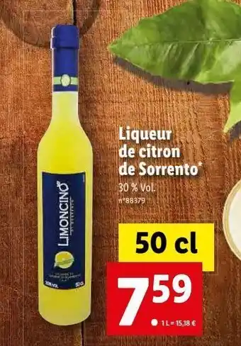 Lidl Liqueur de citron offre