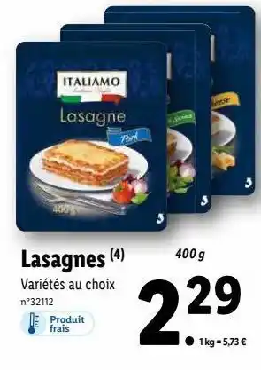 Lidl Lasagne offre