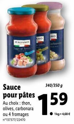 Lidl Sauces offre