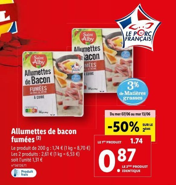 Promo Bacon chez Lidl