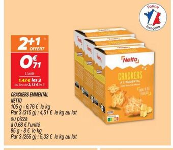 Netto Crackers emmental netto offre