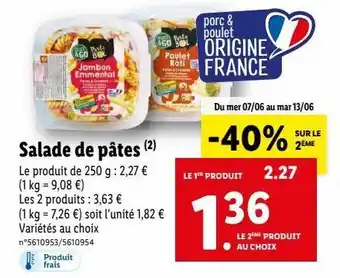 Lidl Salade offre