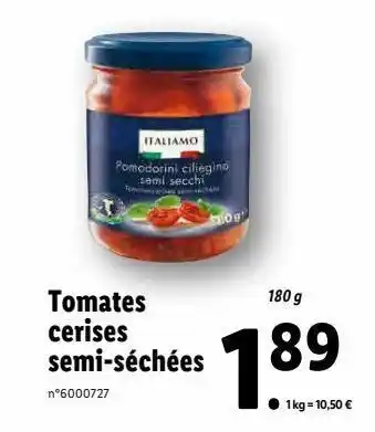 Lidl Tomate cerise offre