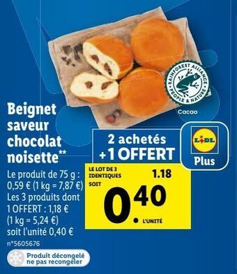 Lidl Beignets offre
