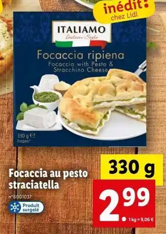 Lidl Focaccia offre