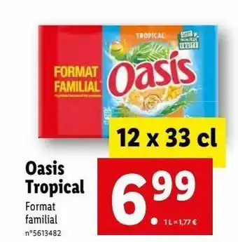 Lidl Boissons oasis offre