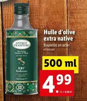 Lidl Huile d'olive offre