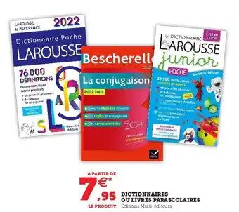 Hyper U Dictionnaires ou livres parascolaires offre