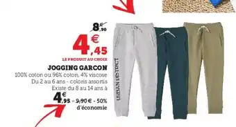 Hyper U Jogging garcon offre