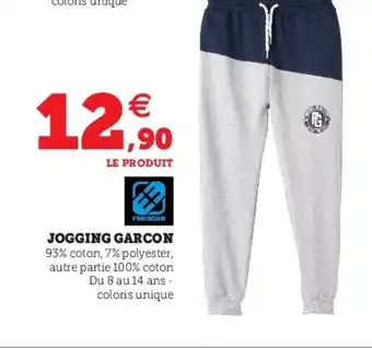 Hyper U Jogging garcon offre