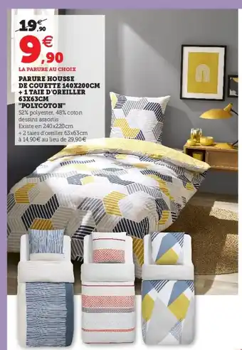 Hyper U Parure housse de couette offre