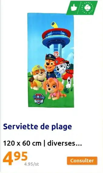Action Serviette de plage offre