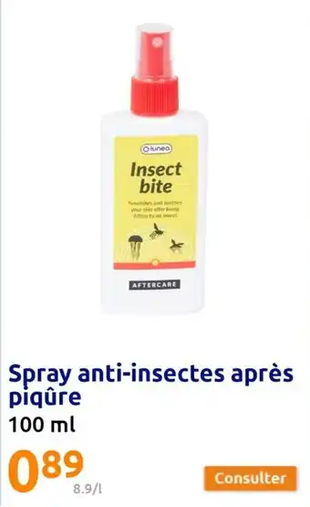 Action Spray anti-insectes après piqûre offre