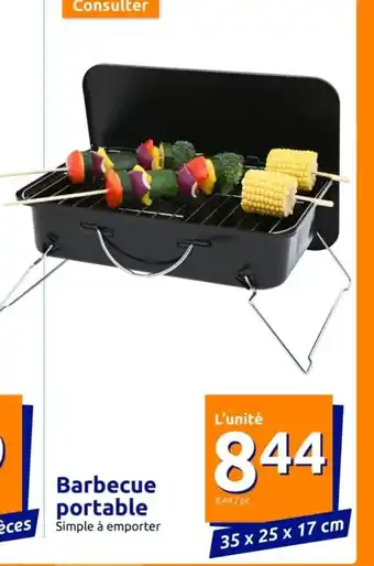 Action Barbecue portable offre