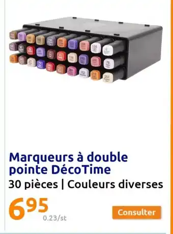 Action Panier cache-pot en saule Marqueurs à double pointe DécoTime offre