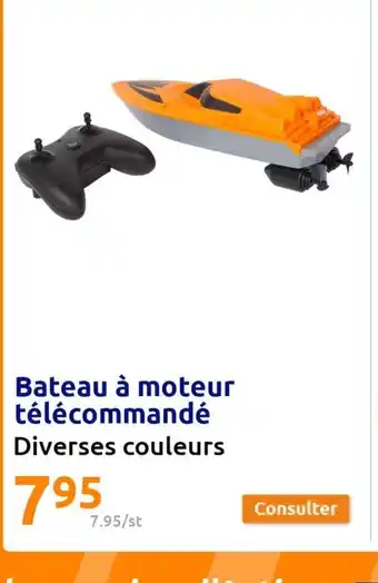 Action Bateau à moteur télécommandé Diverses couleurs offre