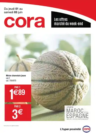 Melon charentais jaune cat.1 cal. 750/975