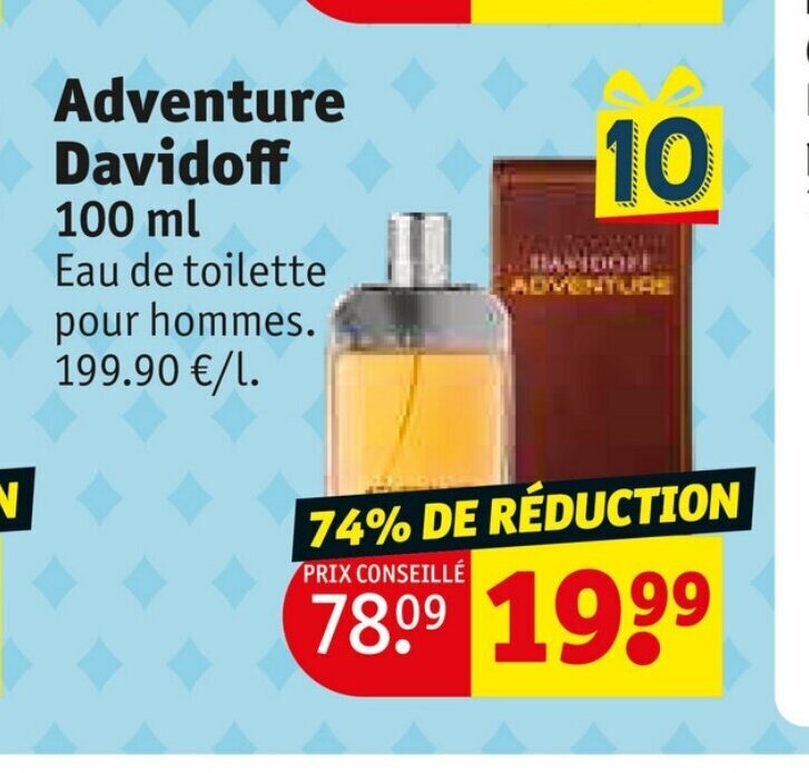 Promo Adventure Davidoff 100 ml chez Kruidvat