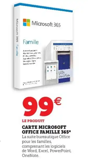 Carte microsoft office famille
