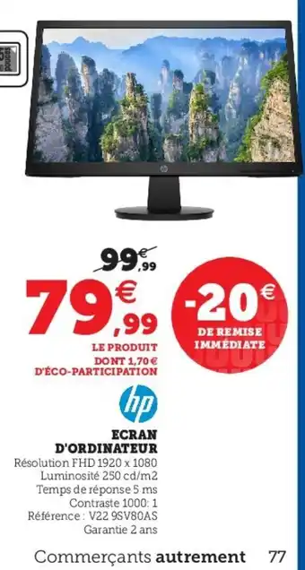Ecran d'Ordinateur