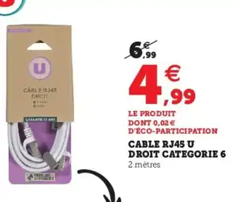 Hyper U Cable RJ45 UDroit caregorie offre