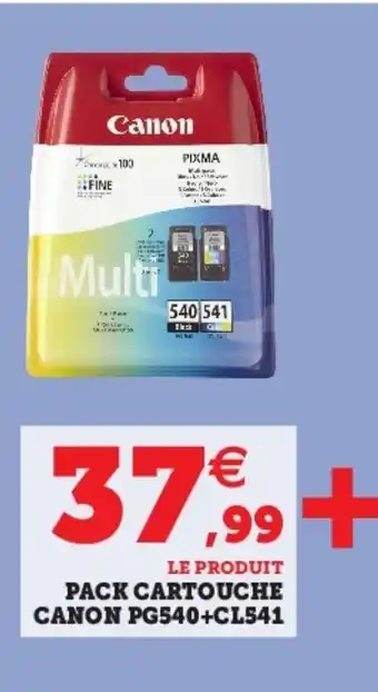 Hyper U Pack Cartouche Canon PG540+CL541 offre
