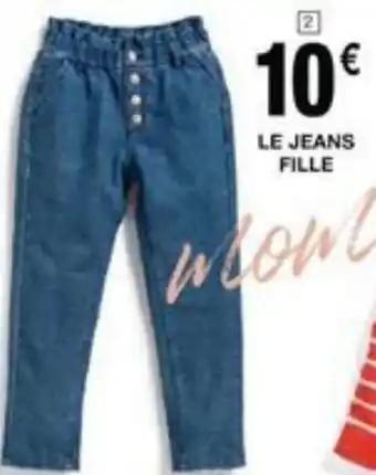 Cora x Carrefour Le Jeans Fille offre