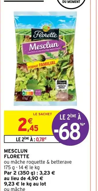 Intermarché Hyper MESCLUN FLORETTE offre