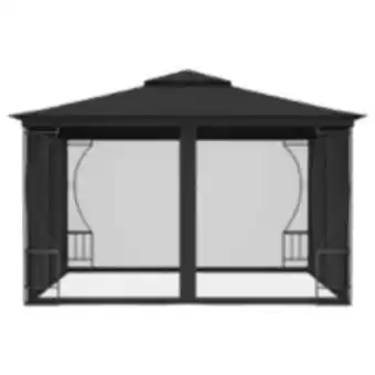 E.Leclerc Brico Vidaxl tonnelle avec moustiquaire 300x300x265 cm anthracite offre