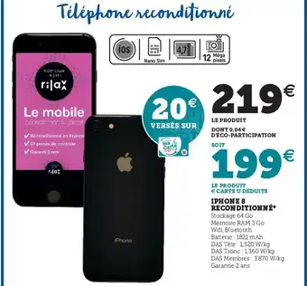 Hyper U Iphone 8 Reconditionne offre