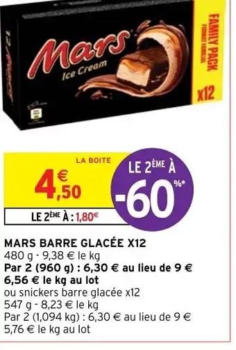 MARS BARRE GLACÉE X12