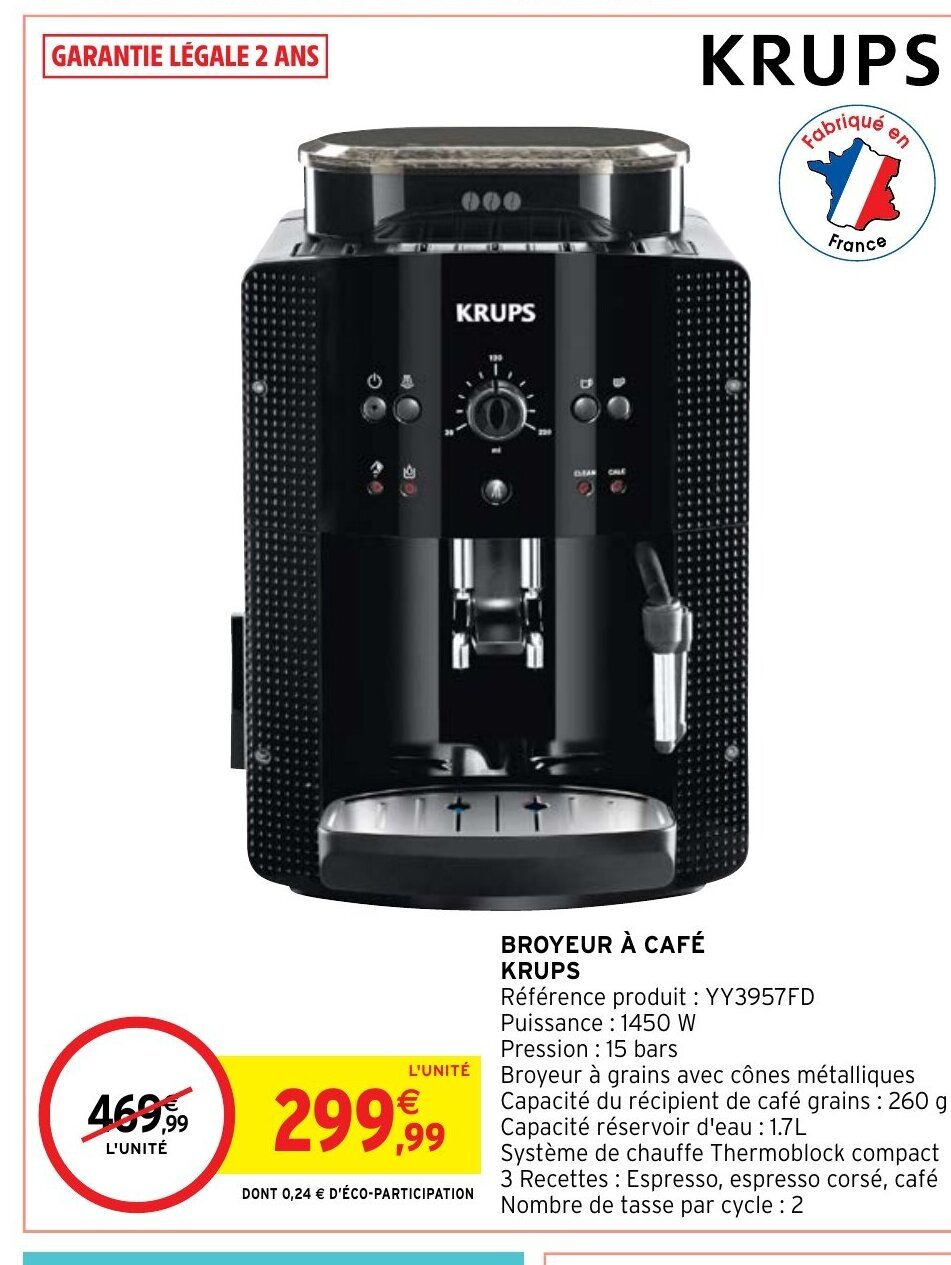 Intermarché Hyper BROYEUR À CAFÉ offre