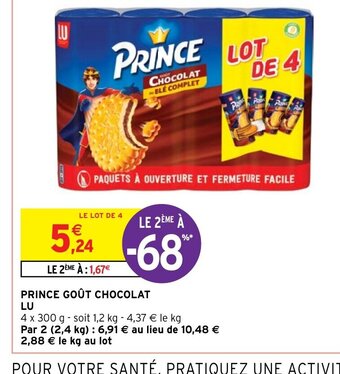 Intermarché Hyper PRINCE GOÛT CHOCOLAT LU offre