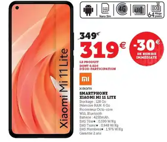 Hyper U Smartphone Xiaomi Mi 11 Lite offre