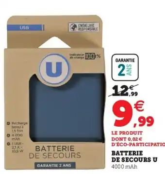 Batterie de Secours U