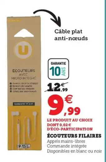 Écouteurs Filaires