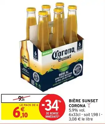 Intermarché Hyper BIÈRE SUNSET CORONA offre