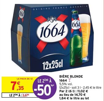 BIÈRE BLONDE 1664