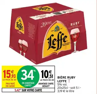 BIÈRE RUBY LEFFE