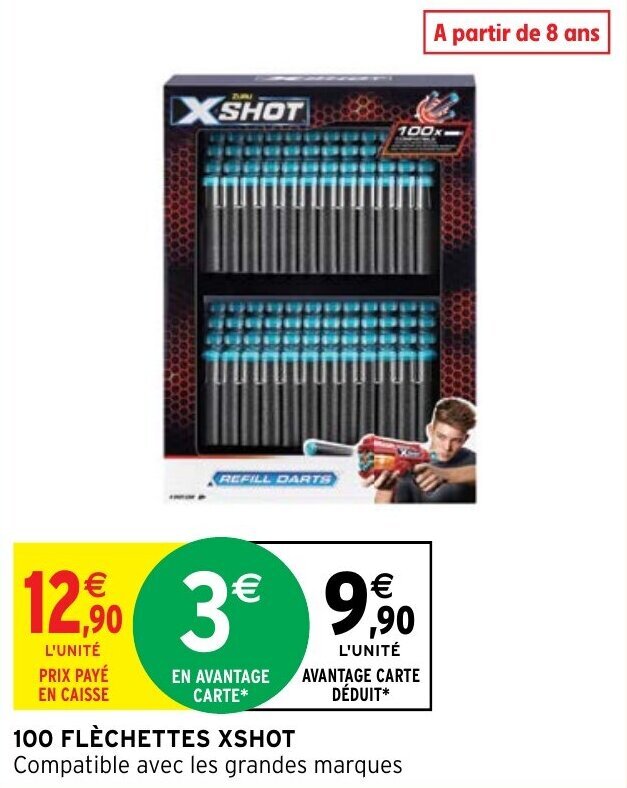 Intermarché Hyper 100 FLÈCHETTES XSHOT offre