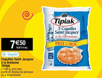 Cora x Carrefour Coquilles Saint-Jacques à la Bretonne Tipiak offre