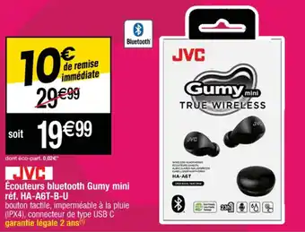 Cora x Carrefour Écouteurs bluetooth Gumy mini réf. HA-A6T-B-U offre