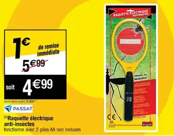 Cora x Carrefour (¹)Raquette électrique anti-insectes offre