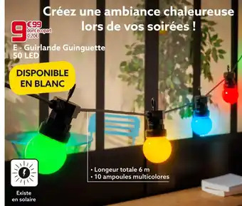 Gifi Guirlande guinguette 50 led offre