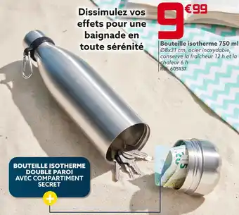 Gifi Bouteille isotherme 750 ml offre