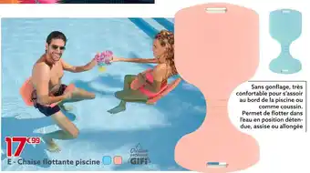 Chaise flottante piscine