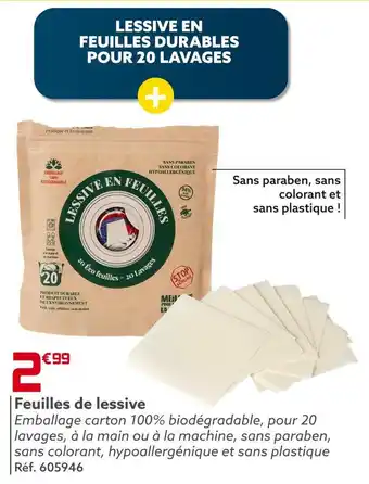 Gifi Feuilles de lessive offre