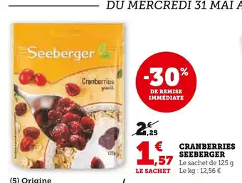 Seeberger cranberries